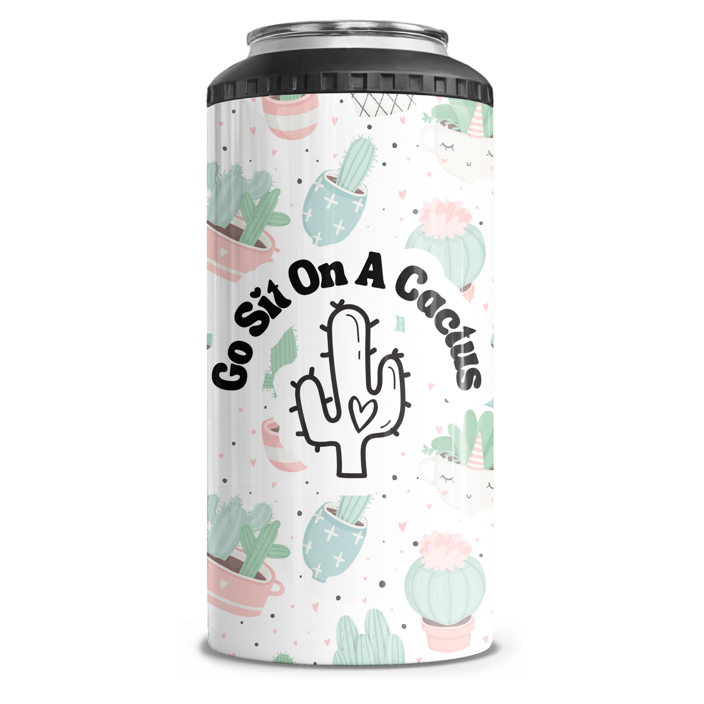 Go Sit On A Cactus 4 in 1 Can Cooler