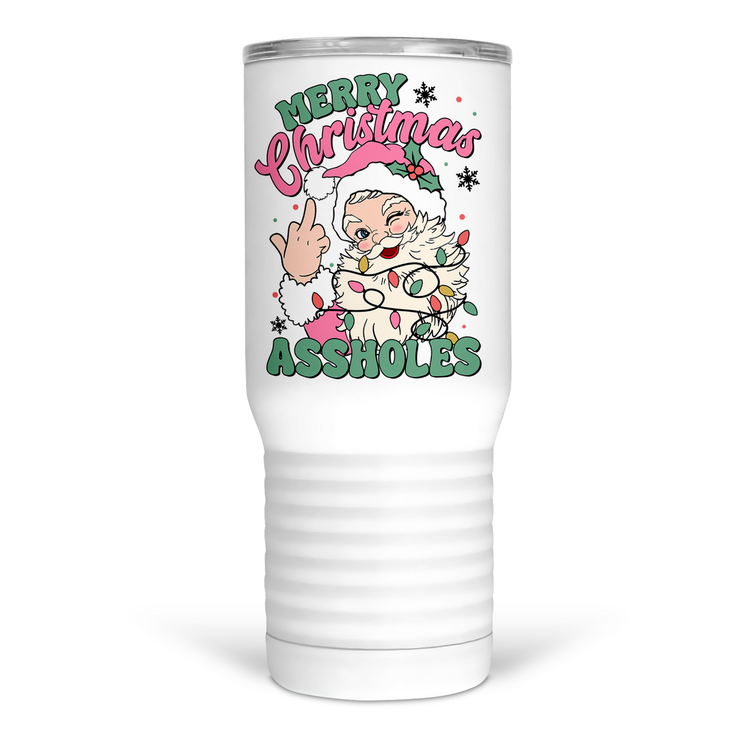 Merry Christmas Assholes Tumbler