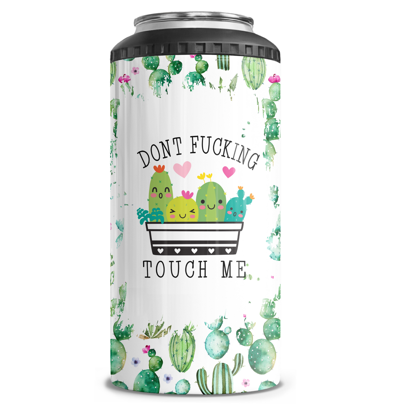 Don't Fucking Touch Me 4 in 1 Can Cooler