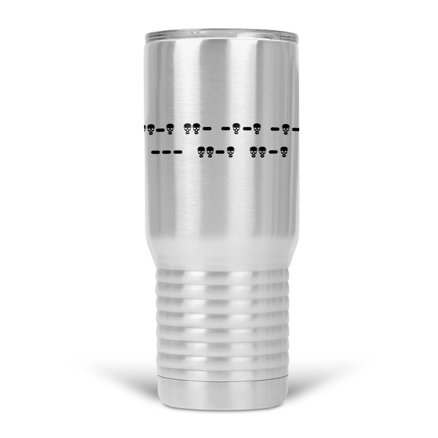 Fuck Off Morse Code (Skulls) 20 Oz Travel Tumbler