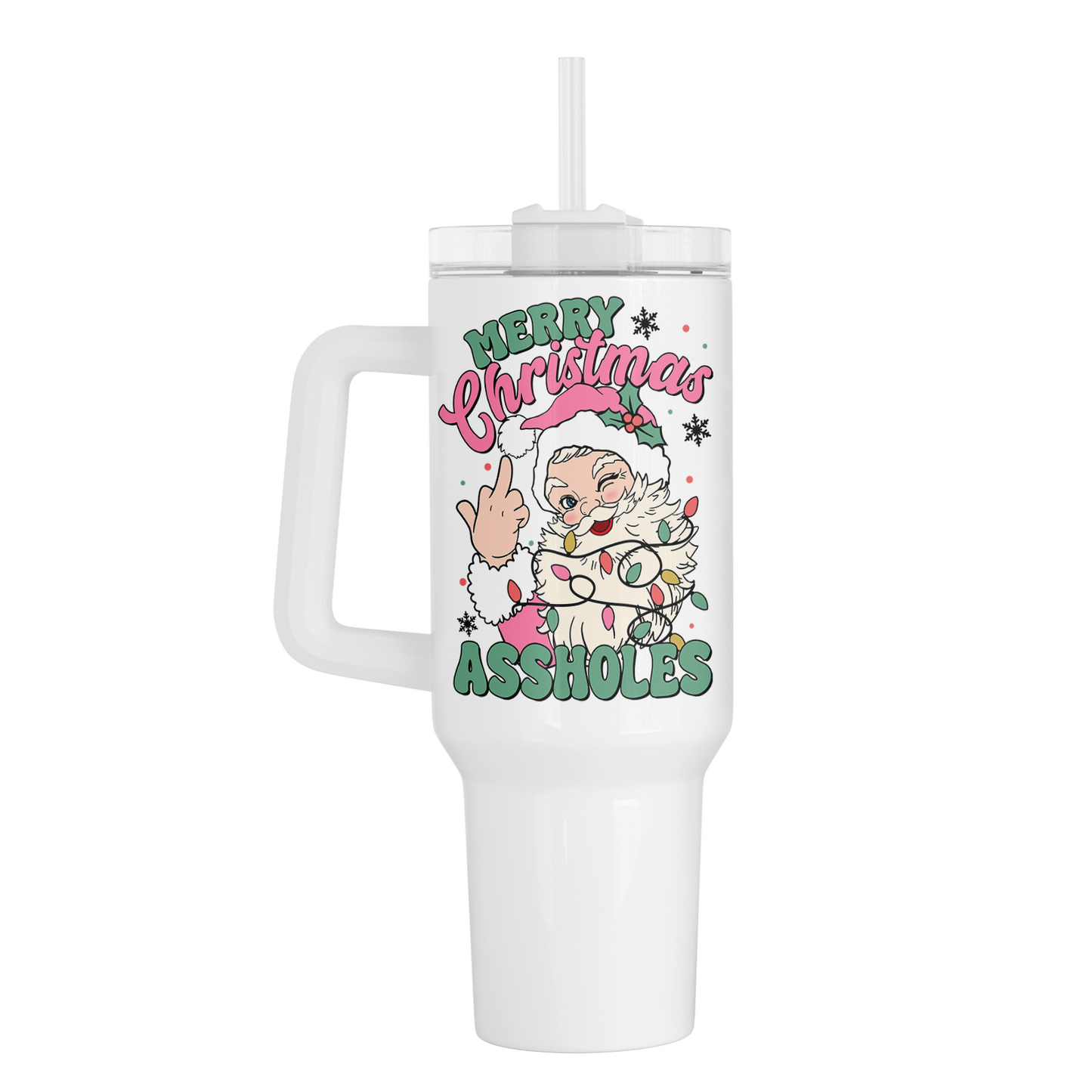 Merry Christmas Assholes Tumbler