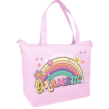 A Little Bit Dramatic Zippered Tote Bag