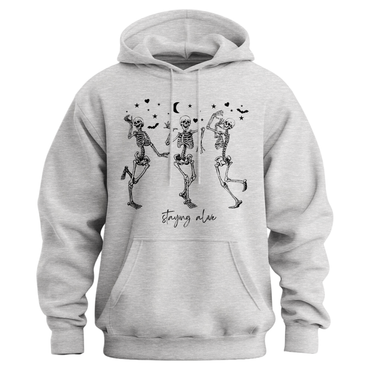 Staying Alive Skeleton Hoodie