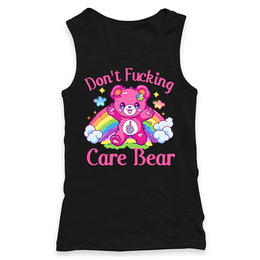 Don't Fucking Care Bear Racerback Tank
