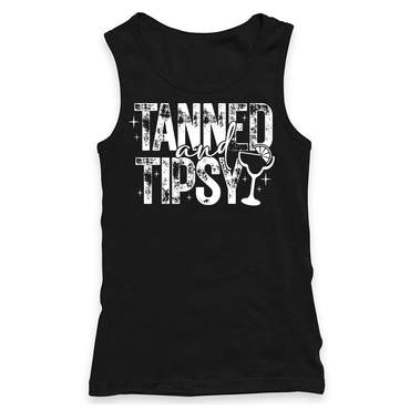 Tanned And Tipsy Racerback Tank