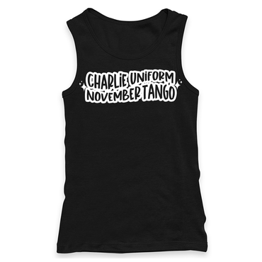 Charlie Uniform November Tango Racerback Tank