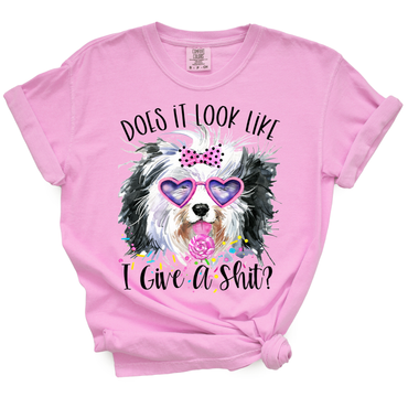 Does It Look Like I Give A Shit Shitzu Tshirt