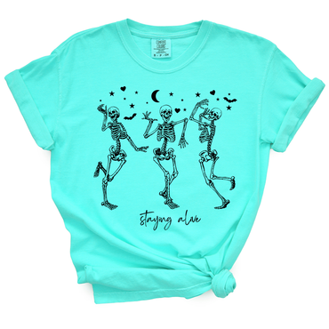 Staying Alive Skeleton TShirt