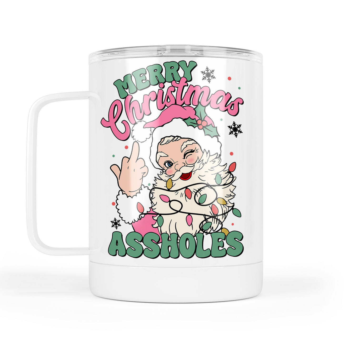 Merry Christmas Assholes Tumbler