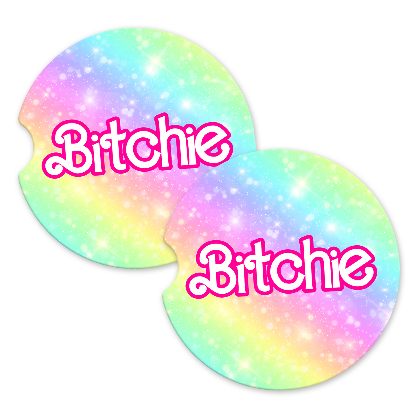 Bitchie Car Coaster Set