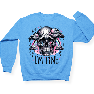 I'm Fine Skeleton Crewneck