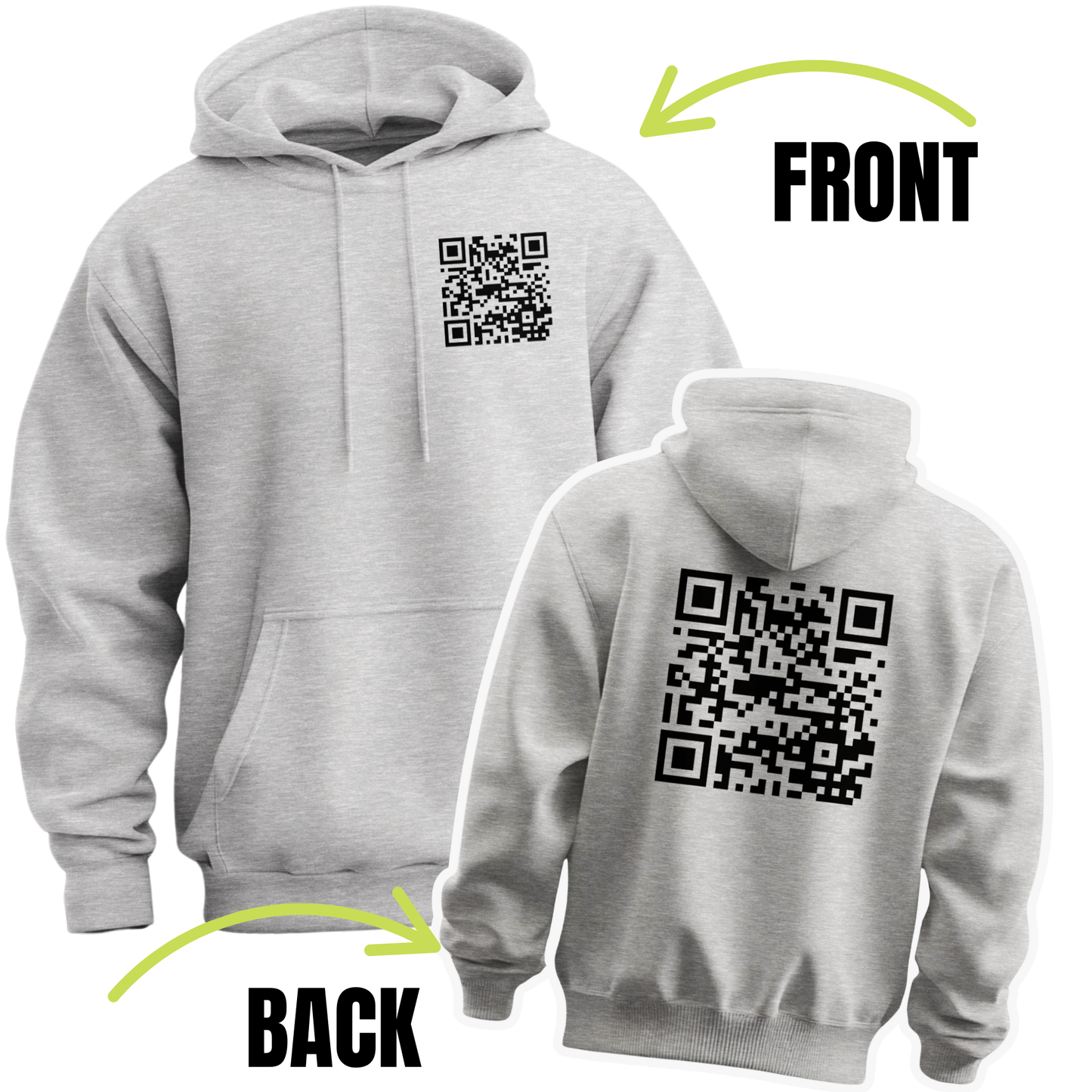 Fuck You Funny QR Code Hoodie