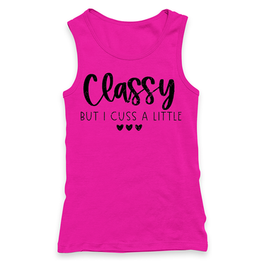 Classy But I Cuss A Little Racerback Tank
