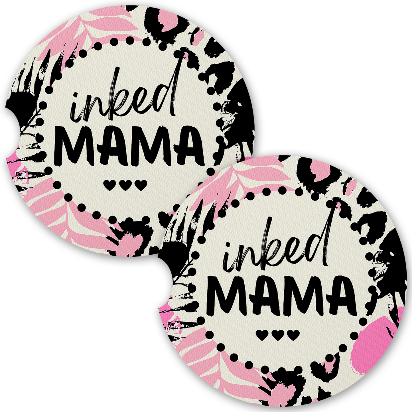 Inked Mama Car Coaster Set