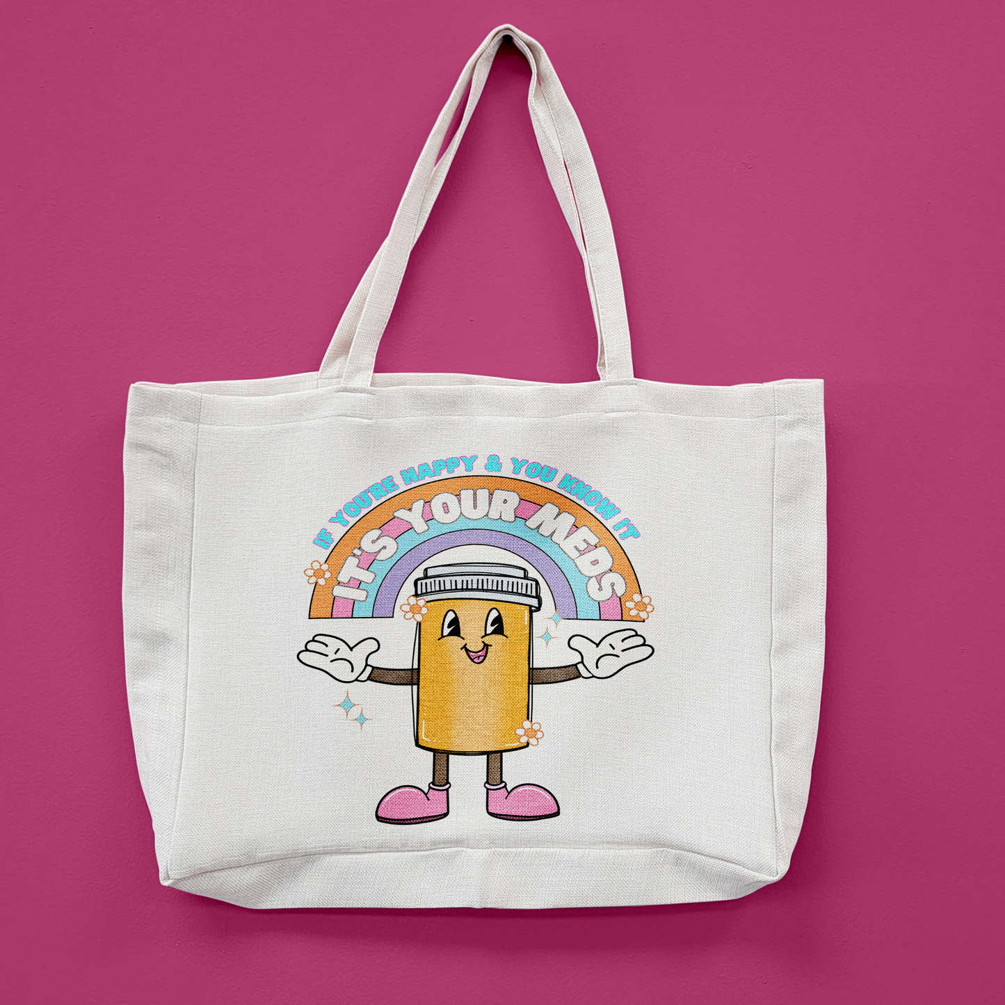 Funny Meds Oversized Tote Bag