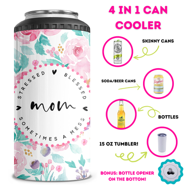 Funny Mom 4 in 1 Can Cooler