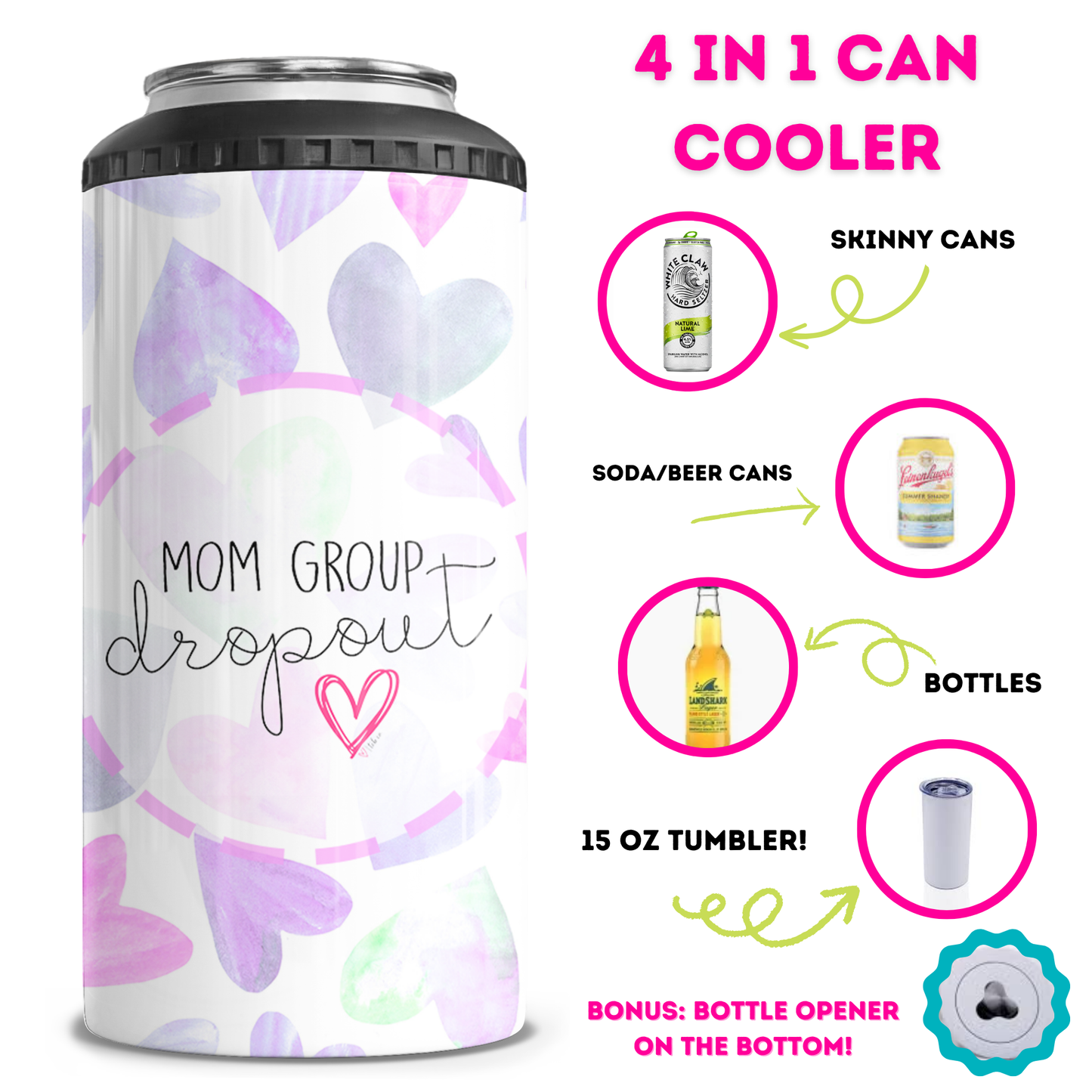 Mom Group Dropout 4 in 1 Can Cooler