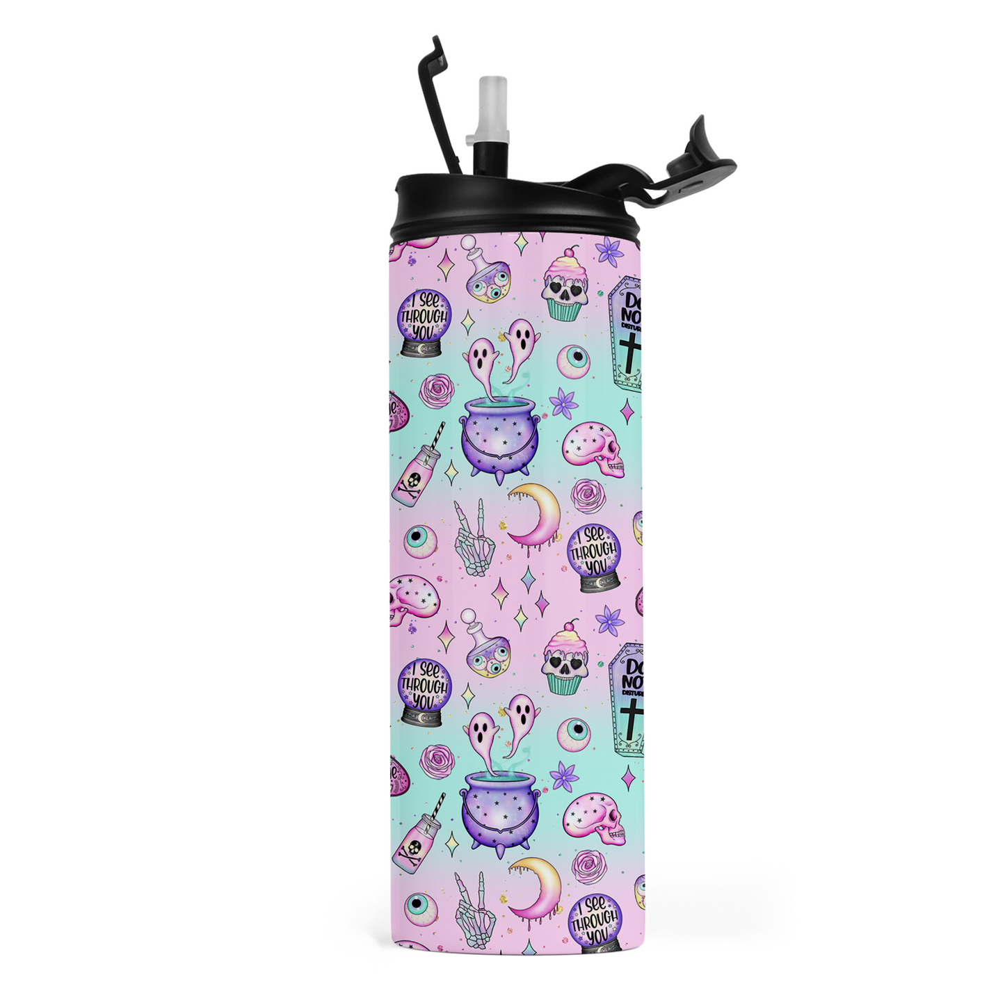 Pretty Halloween Travel Tumbler