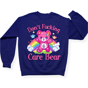 Don't Fucking Care Bear Crewneck