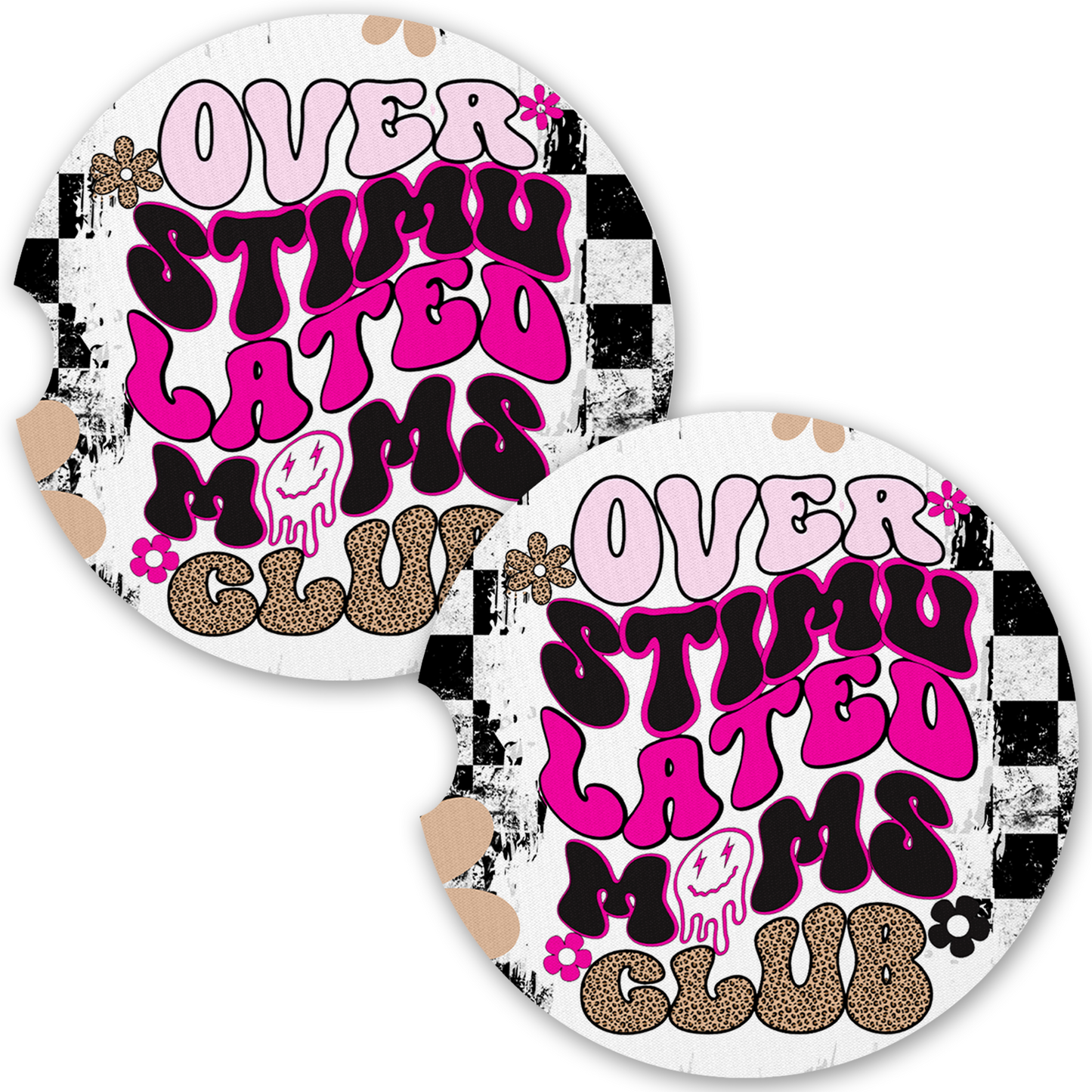 Overstimulated Moms Club Car Coaster Set
