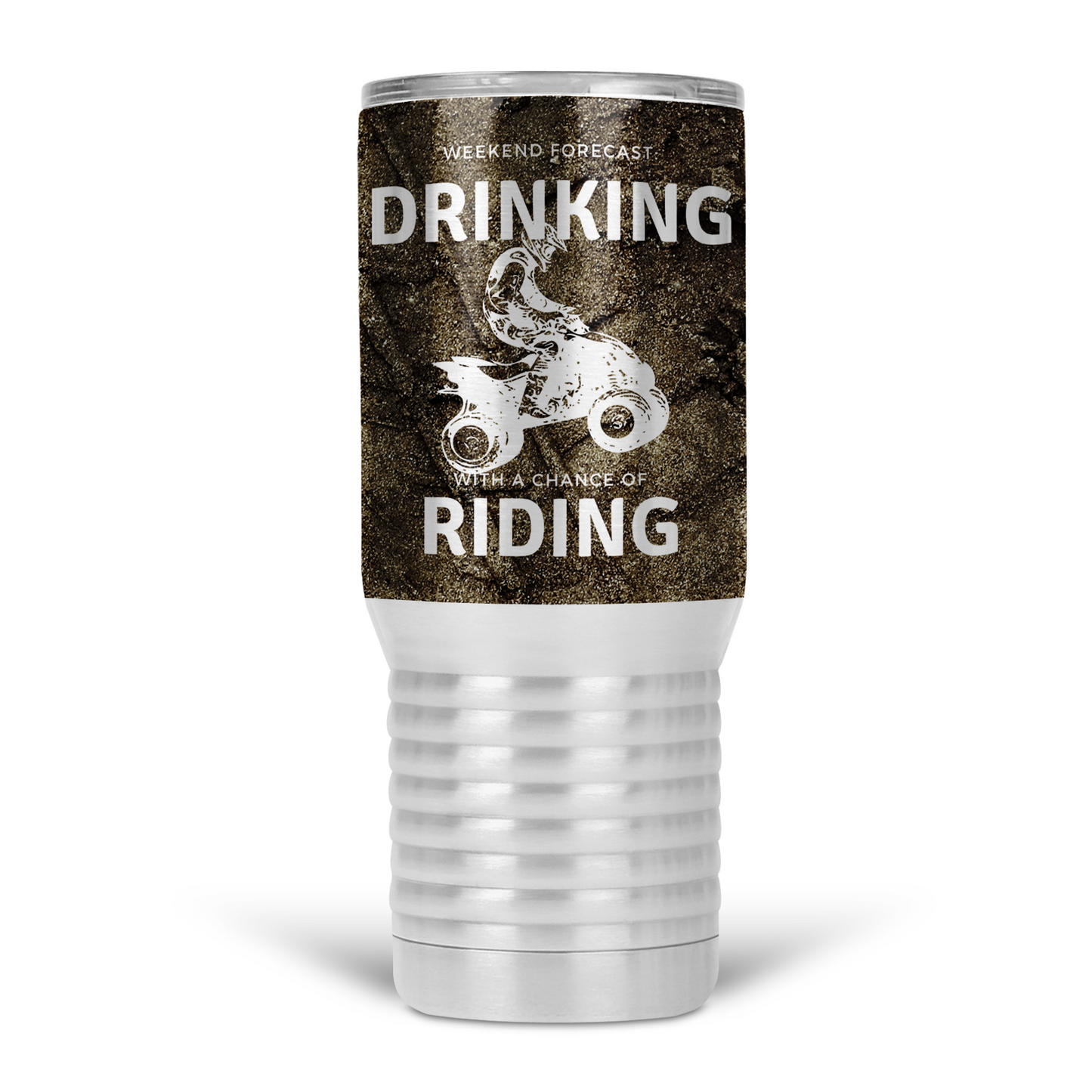 Weekend Forecast Quading & Drinking 20 Oz Travel Tumbler