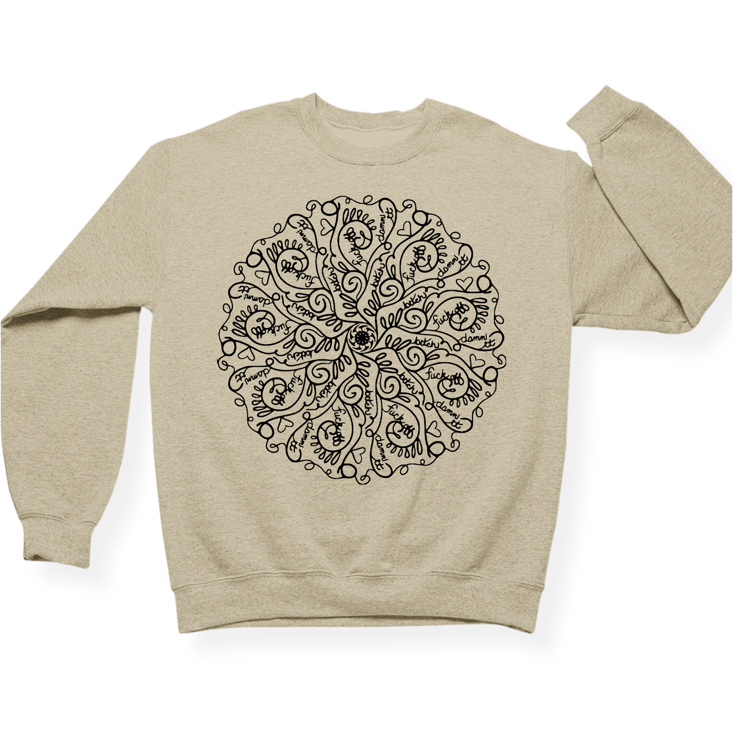 Curse Word Mandala Crewneck