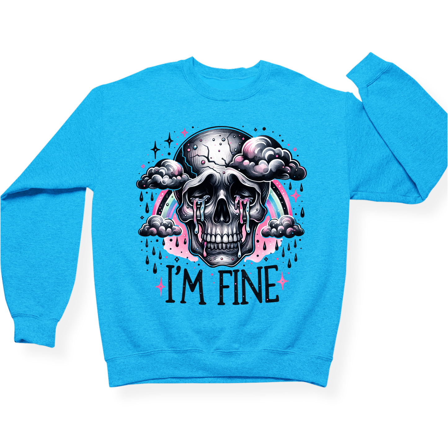 I'm Fine Skeleton Crewneck