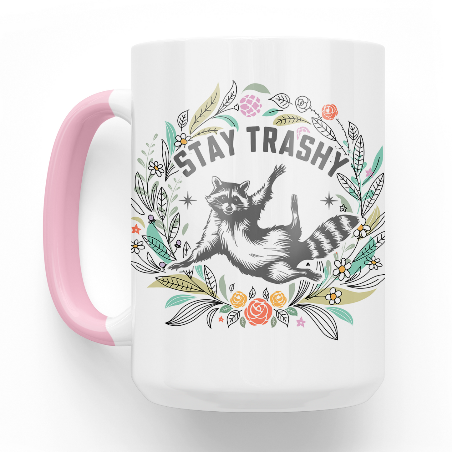 Stay Trashy 15 Oz Ceramic Mug