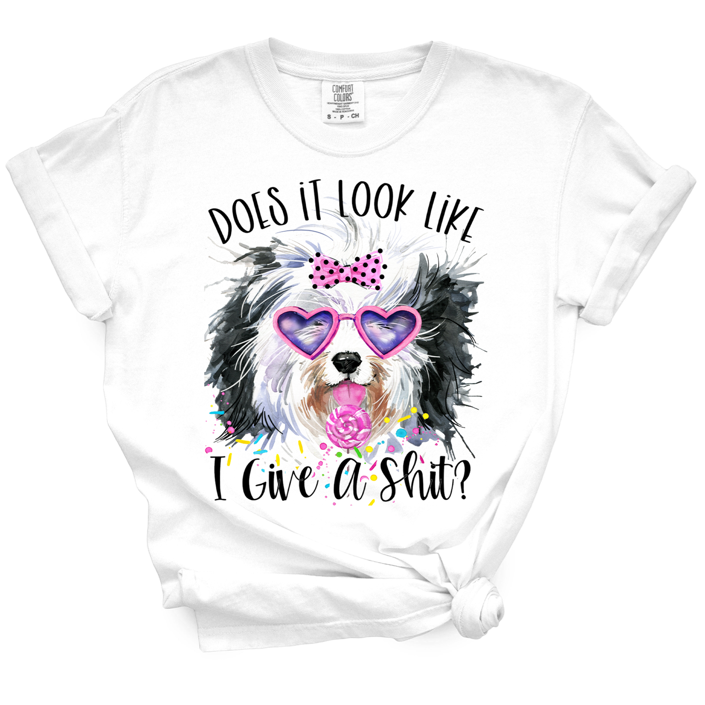 Does It Look Like I Give A Shit Shitzu Tshirt