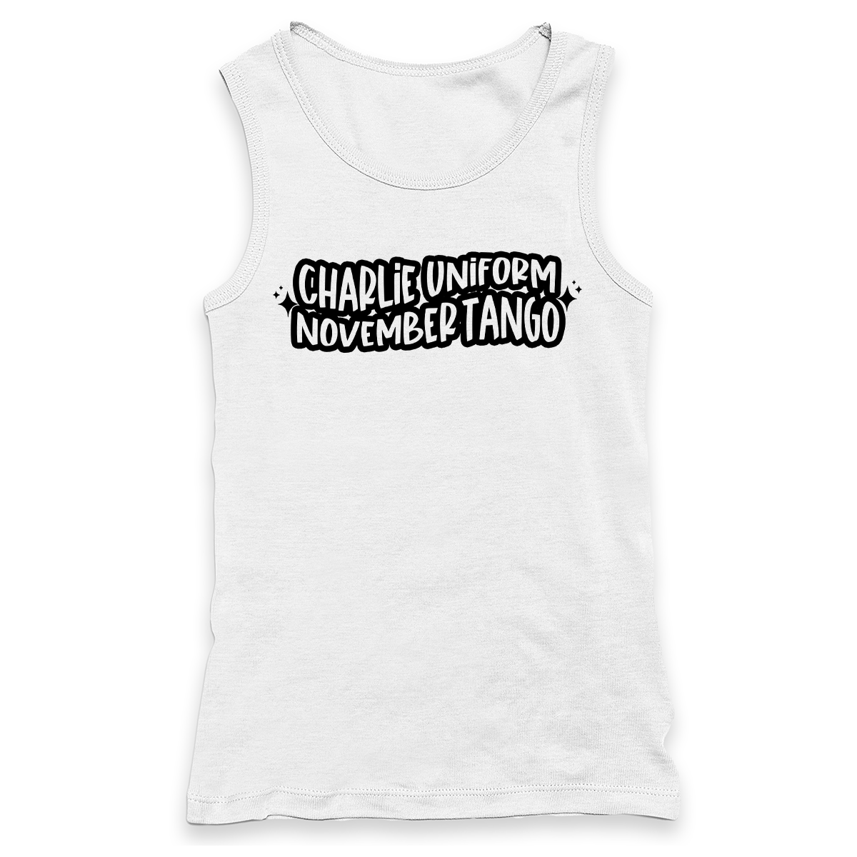 Charlie Uniform November Tango Racerback Tank