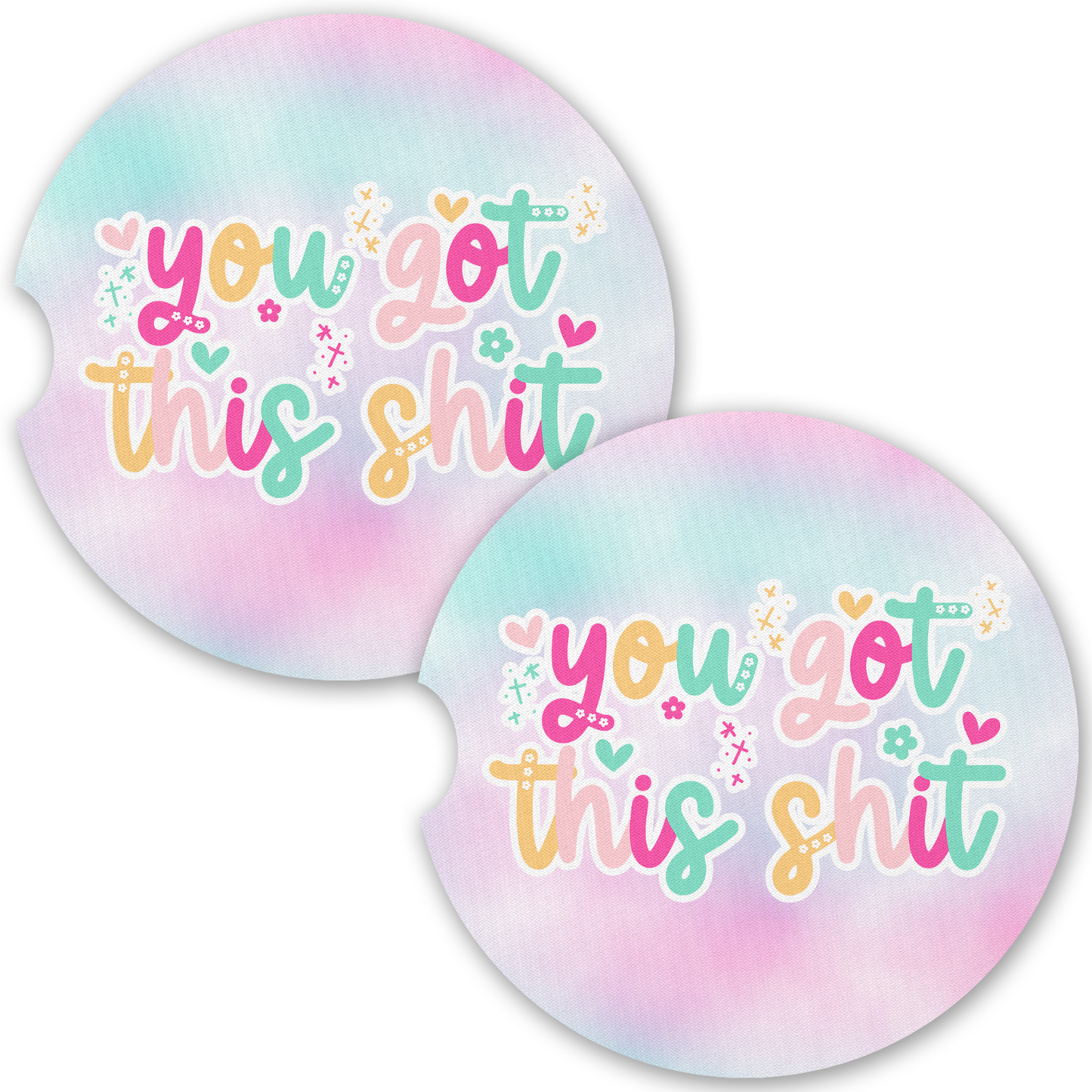You Got This Shit Car Coaster Set