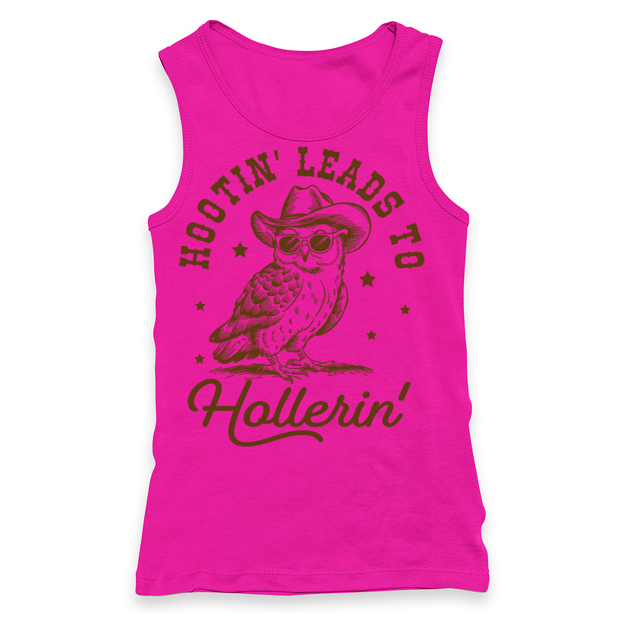 Hootin' Leads To Hollerin' Racerback Tank Top