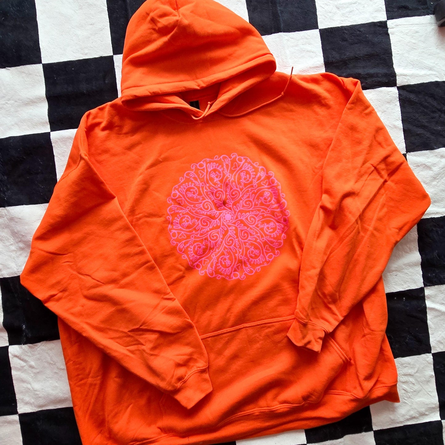 MISFIT - Curse Word Mandala - Orange/Pink 5XL