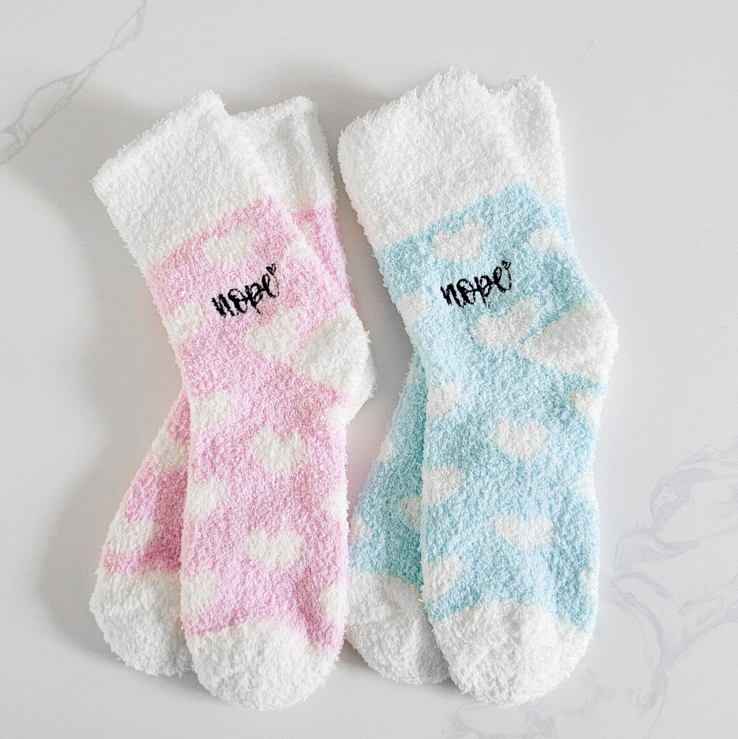 Fuzzy "Nope" Socks (clearance)