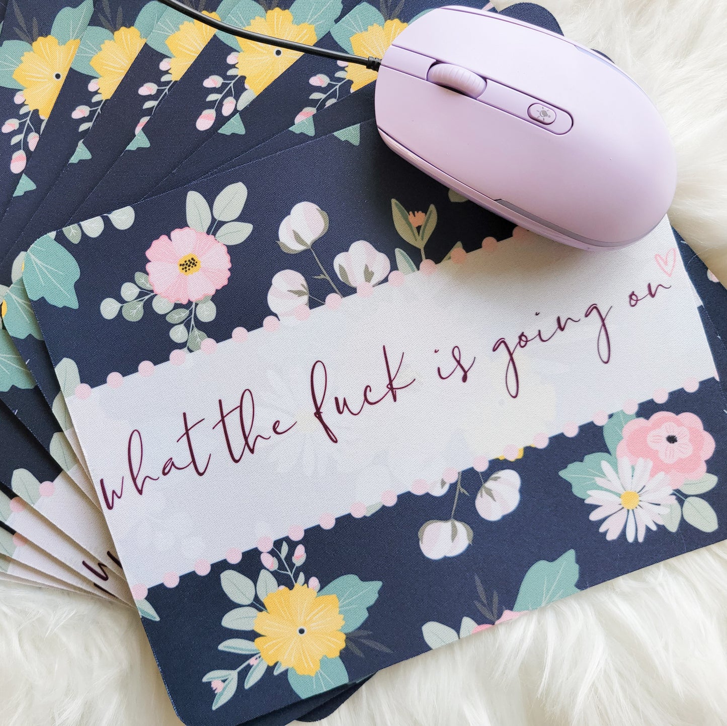 What The Fuck Is Going On Funny Adult Mousepad