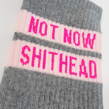 Not Now Shithead Socks (clearance)