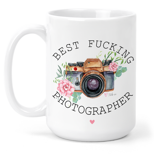 Best Fucking Photographer 15 Oz Ceramic Mug