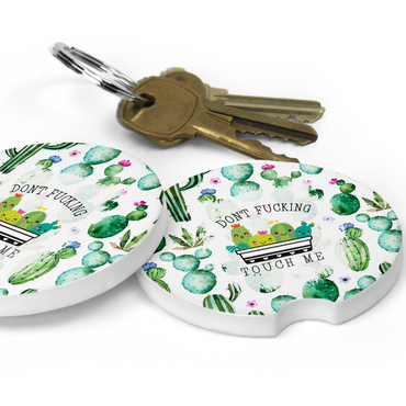 Don't Touch Me Car Coaster Set (Set of 2)