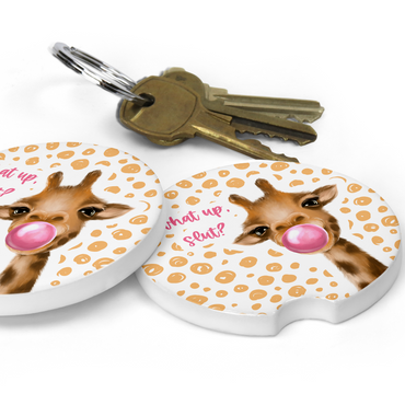 What Up, Slut Car Coaster Set (Set of 2)