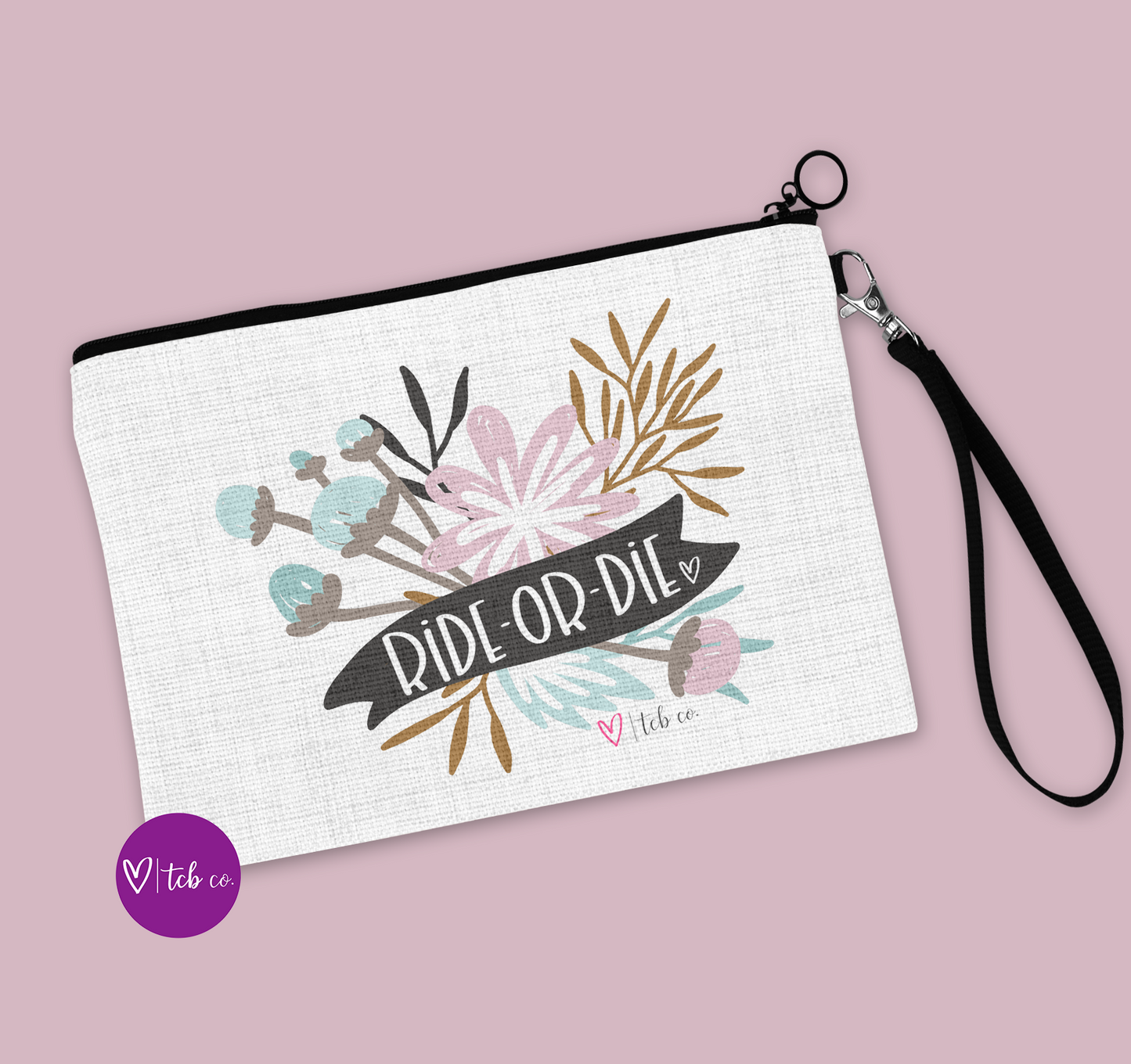 Ride or Die Cosmetic Bag