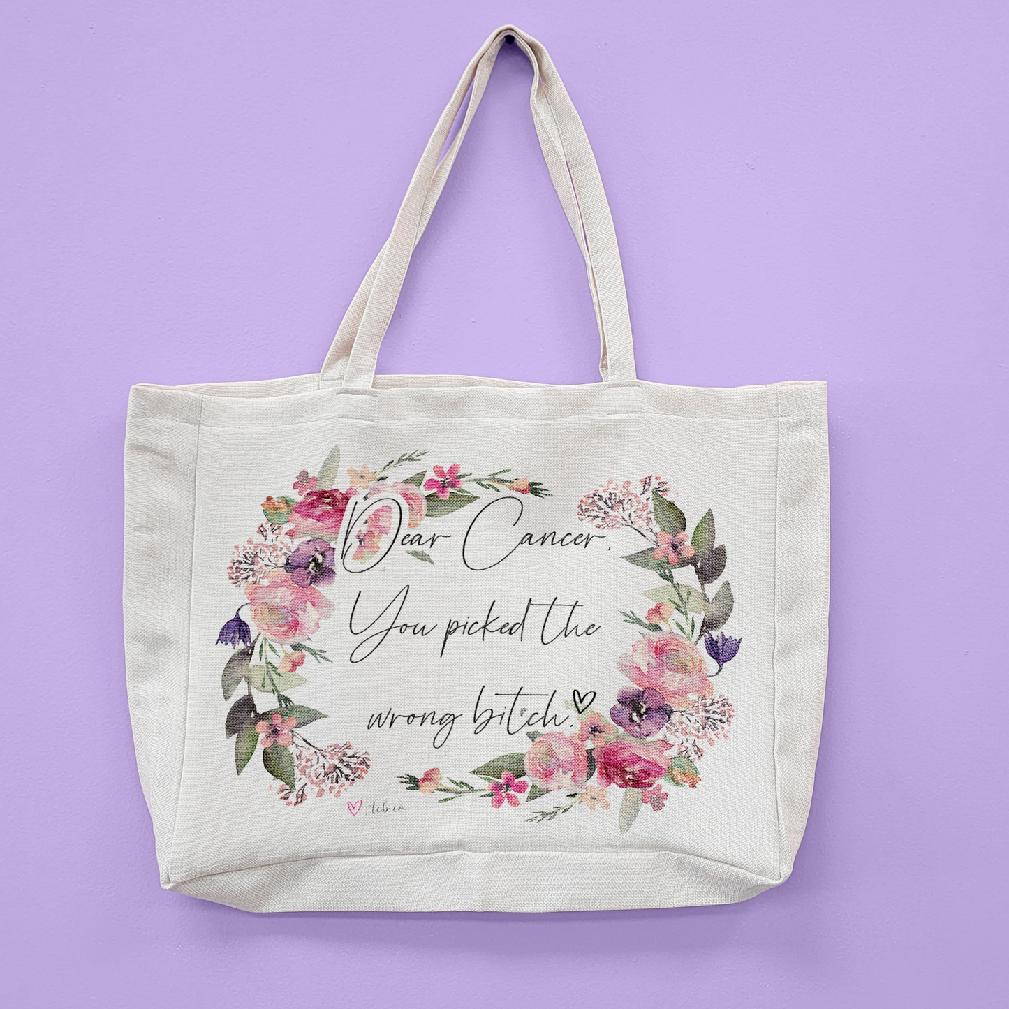 Dear Cancer Oversized Tote Bag