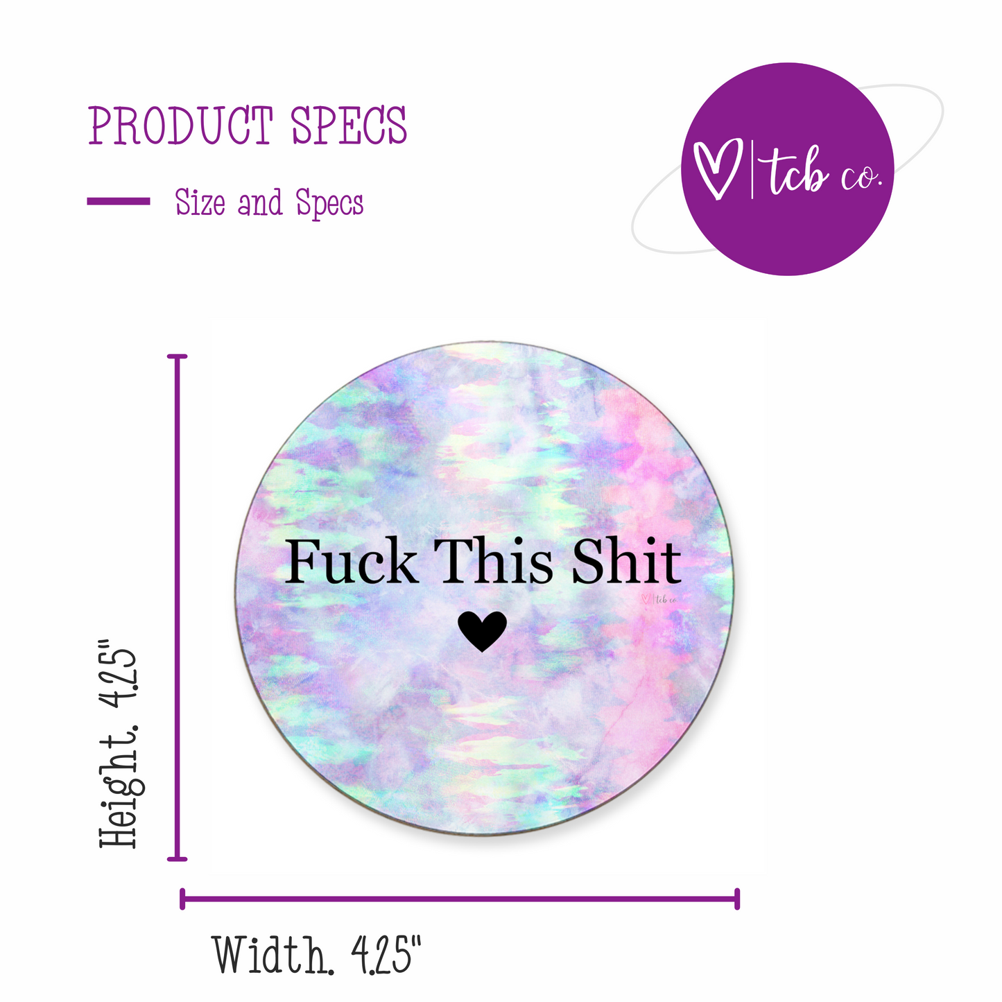 Fuck This Shit Mousepad & Coaster Set