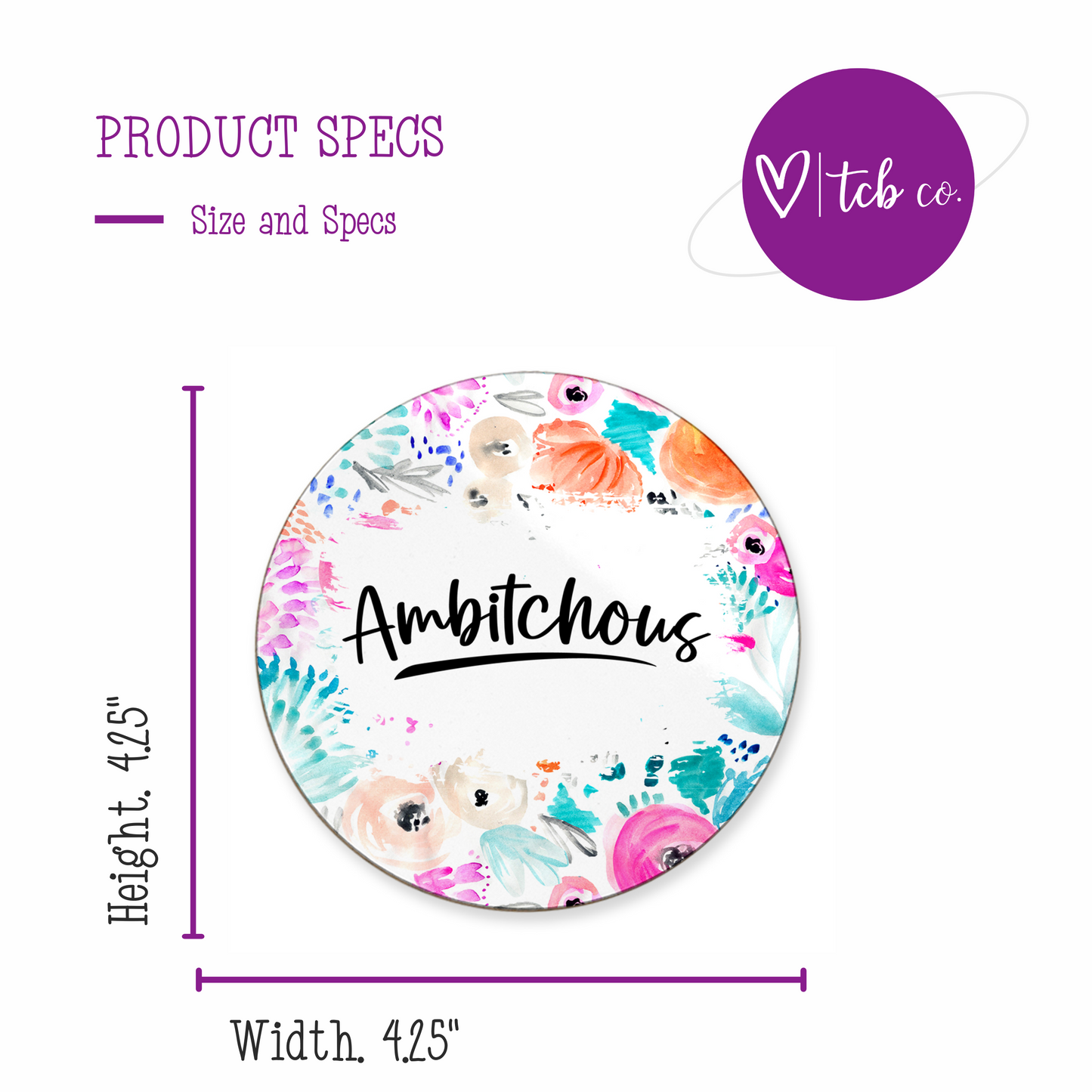Ambitchous Mousepad & Coaster Set