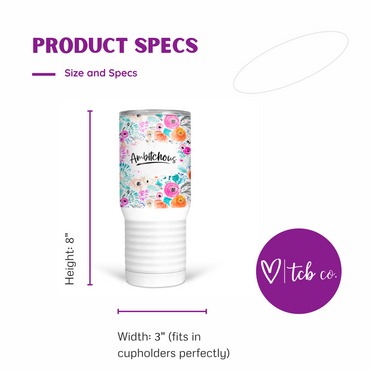 Ambitchous 20 Oz Travel Tumbler