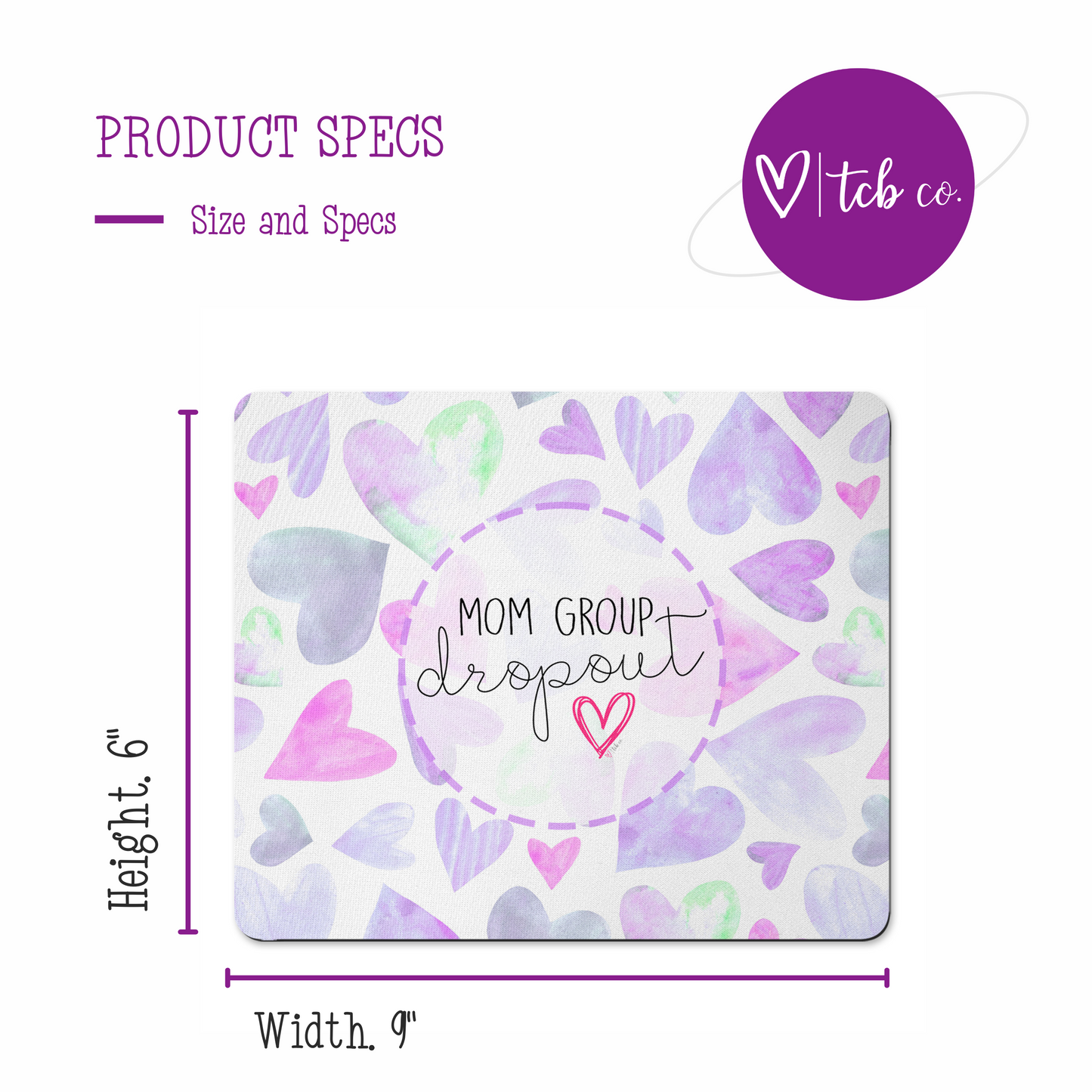 Mom Group Dropout Mousepad & Coaster Set