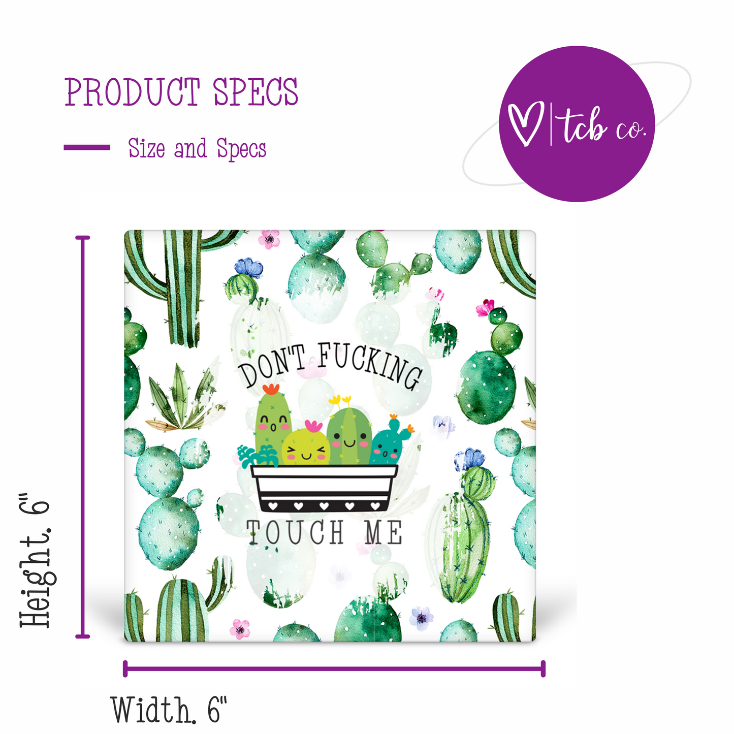 Don't Fucking Touch Me Desk Sign