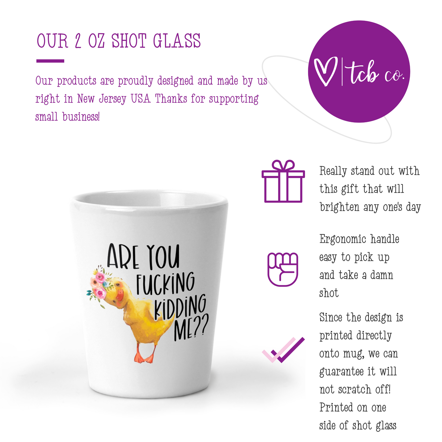 Are You Fucking Kidding Me Shot Glass