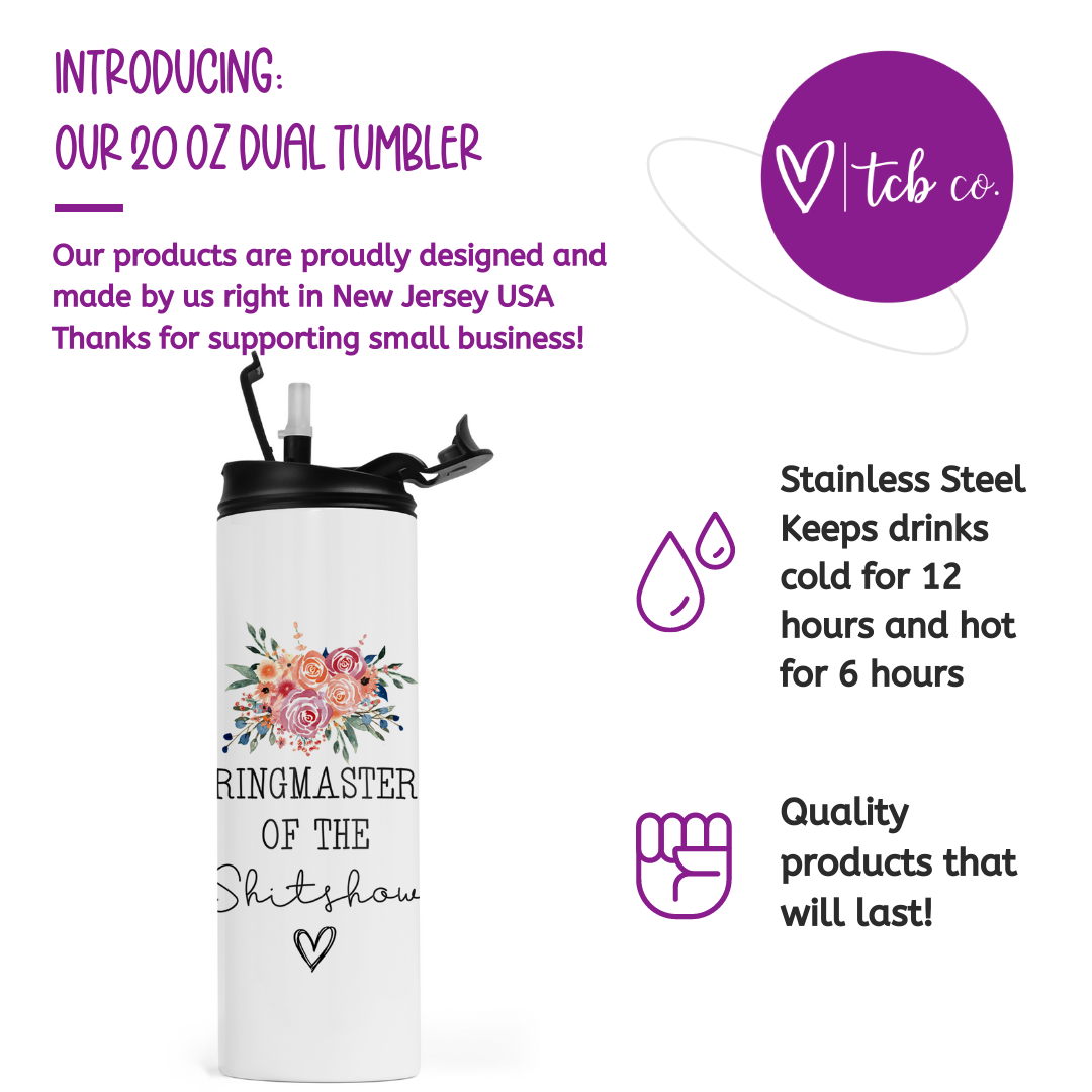 Ringmaster Of The Shitshow Travel Tumbler