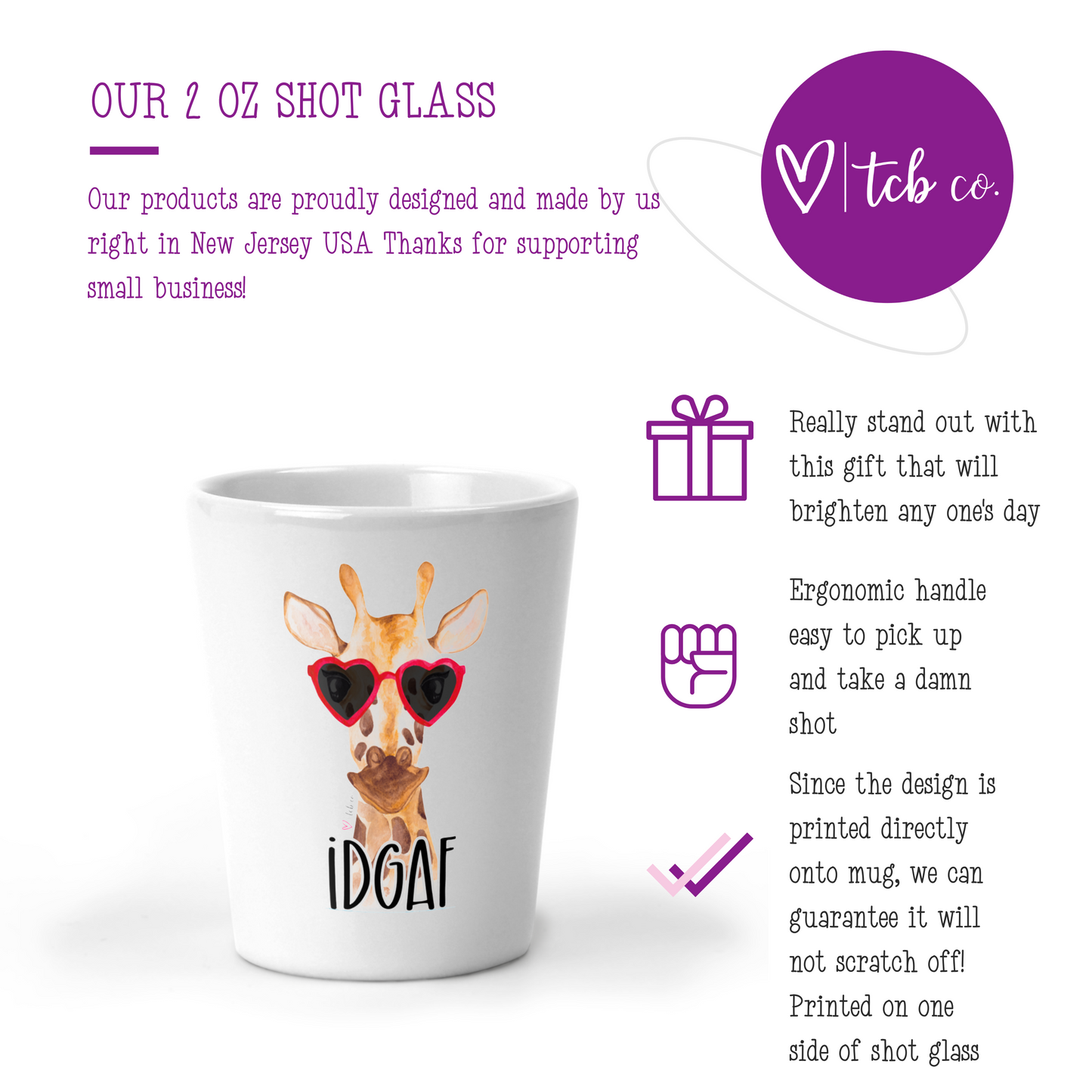 IDGAF Shot Glass