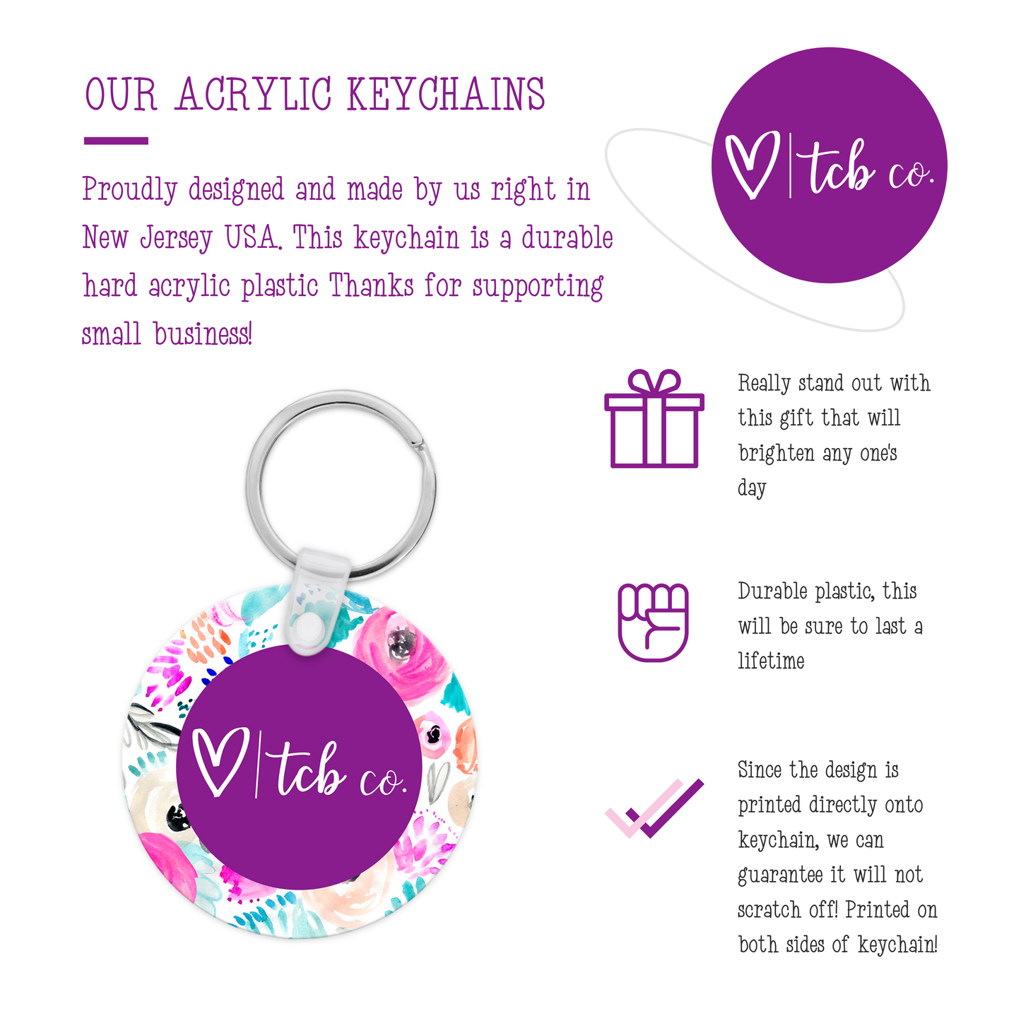 TCB Co Keychain